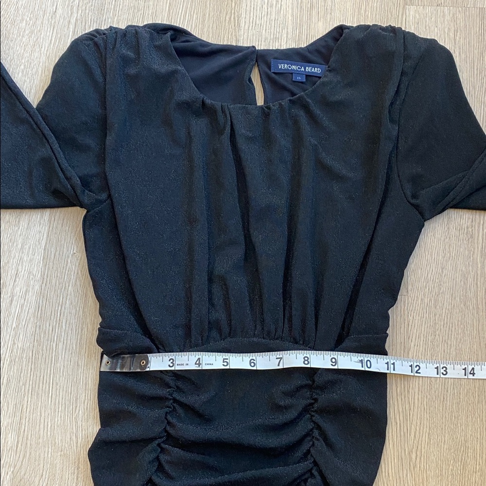 Veronica Beard Jeremiah Long-Sleeve Ruched Mini Dress - Picture 14 of 16